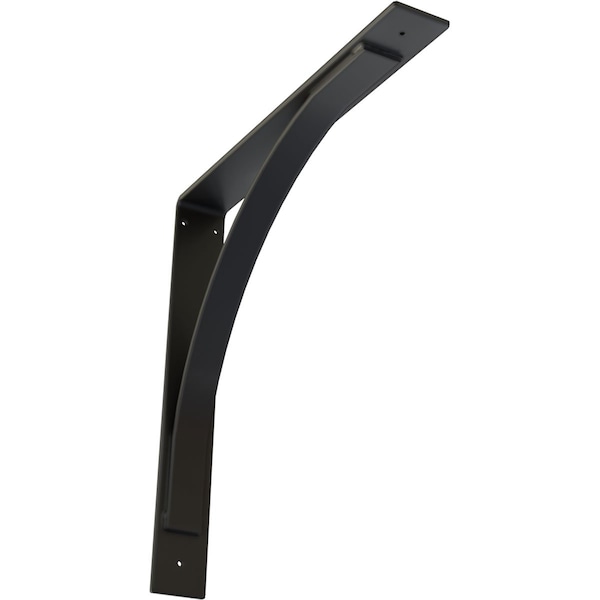 Ekena Millwork Morris Steel Bracket, Powder Coated Black 3"W x 22"D x 22"H BKTM03X22X22MOPBL - main